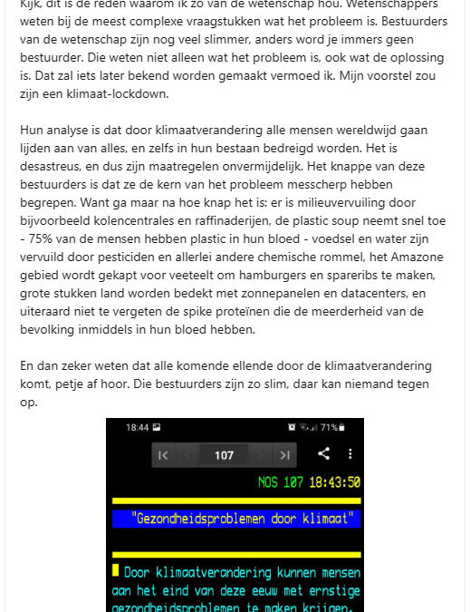 Hoogleraren en wetenschappers op de voorgrond